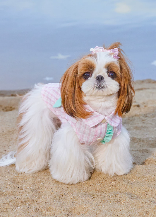Linen Breeze Summer Pet Shirt Vest for Small Dogs