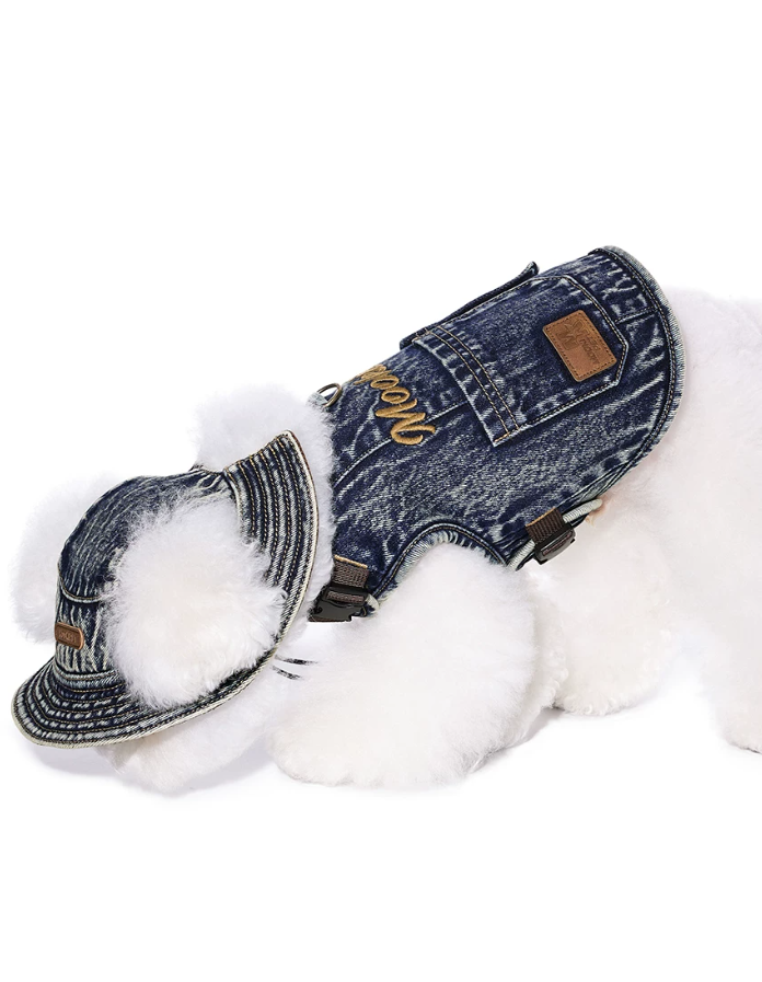 Harness Denim Summer Pet Shirt Vest