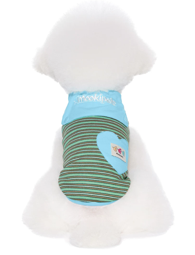 Striped Shawl Style Summer Pet Vest
