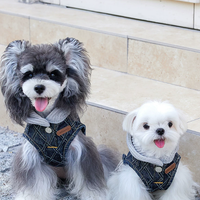 Stylish Denim Vest for Schnauzer Bichon Dogs