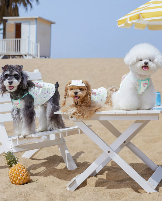 Polka Dot Cooling Strap Pet Outfit for Small Dogs