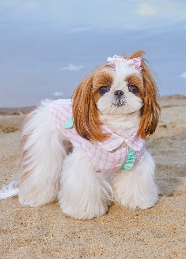 Linen Breeze Summer Pet Shirt Vest for Small Dogs