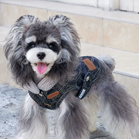 Stylish Denim Vest for Schnauzer Bichon Dogs