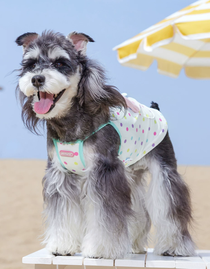 Polka Dot Cooling Strap Pet Outfit for Small Dogs
