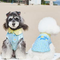 Classic Plaid Tie Shirt Pet Clothing