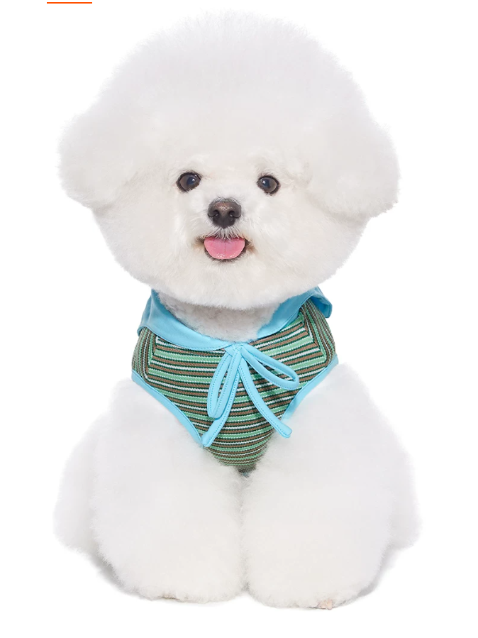 Striped Shawl Style Summer Pet Vest