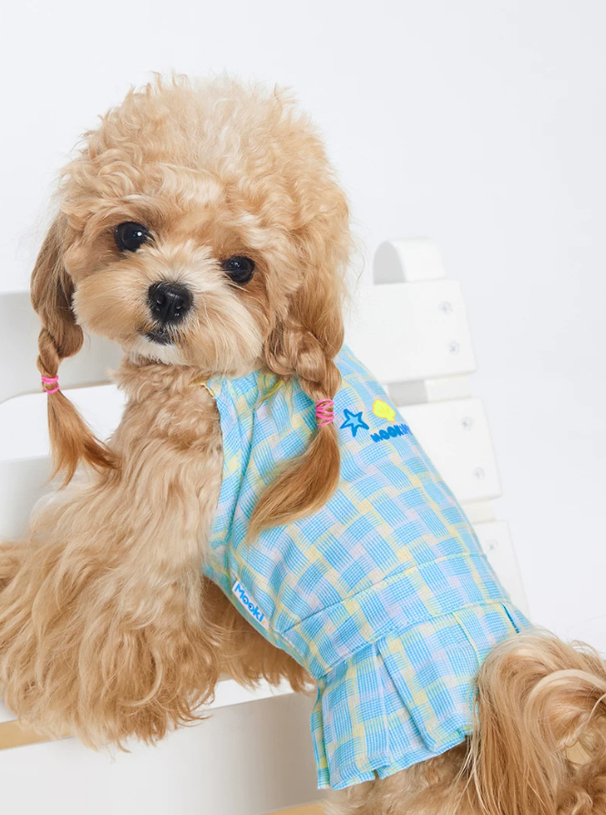 Classic Plaid Tie Shirt Pet Clothing