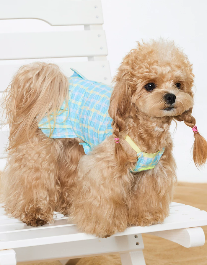 Classic Plaid Tie Shirt Pet Clothing