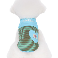 Striped Shawl Style Summer Pet Vest