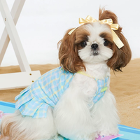 Classic Plaid Tie Shirt Pet Clothing