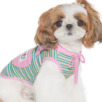 Striped Shawl Style Summer Pet Vest