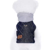 Stylish Denim Vest for Schnauzer Bichon Dogs