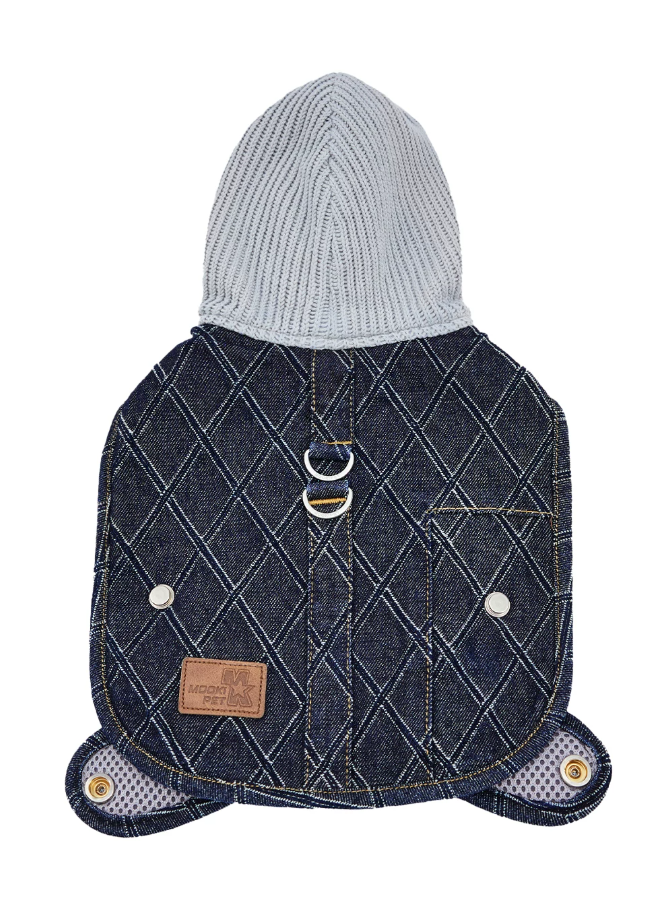 Stylish Denim Vest for Schnauzer Bichon Dogs