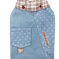 Denim Style Leash Vest for Small Dogs