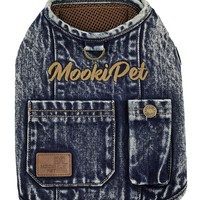 Harness Denim Summer Pet Shirt Vest