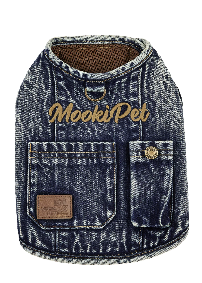 Harness Denim Summer Pet Shirt Vest