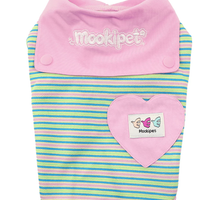 Striped Shawl Style Summer Pet Vest